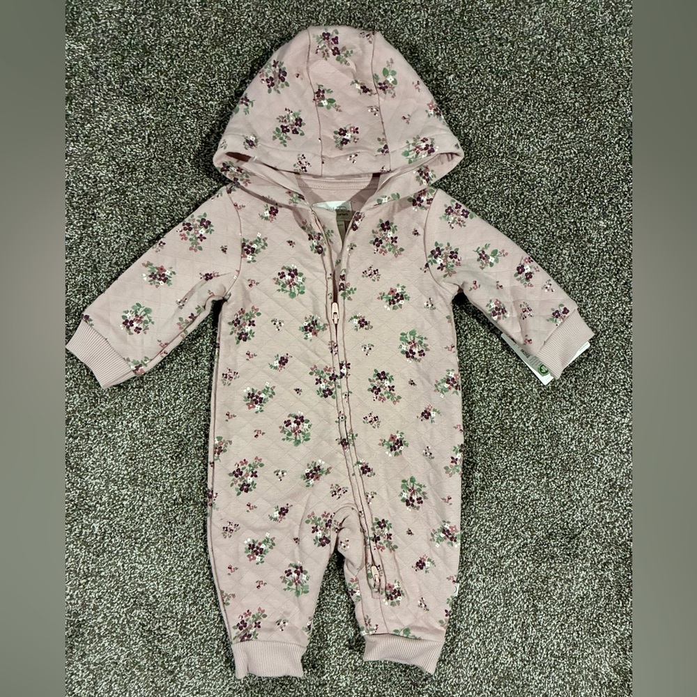 Little Planet Girls Quilted Floral One Piece